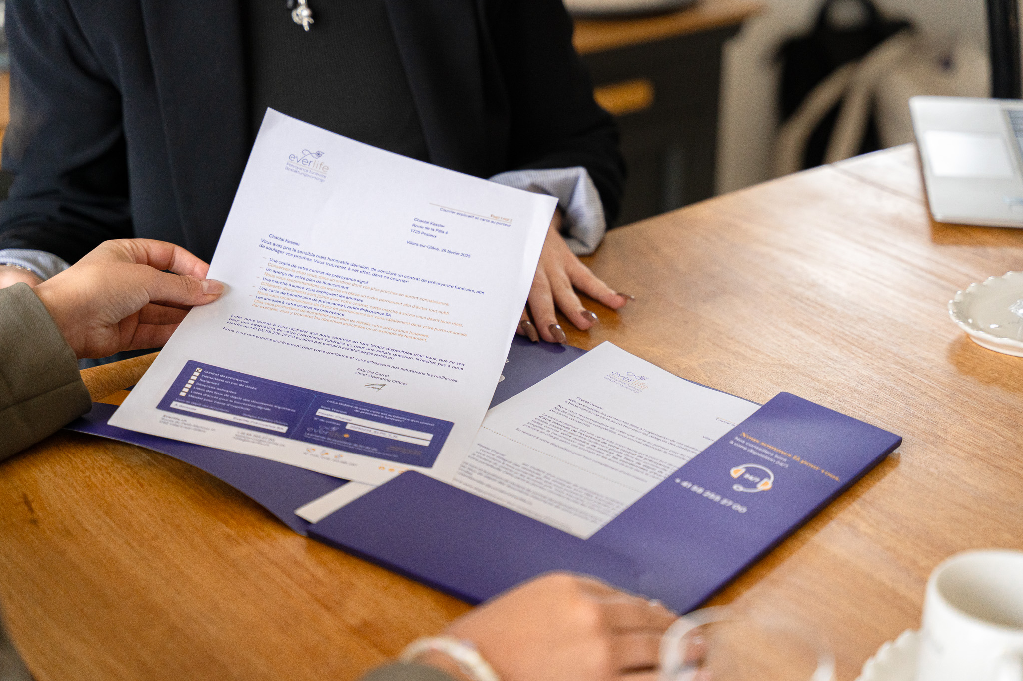 Aperçu d'un contrat de prévoyance funéraire Everlife