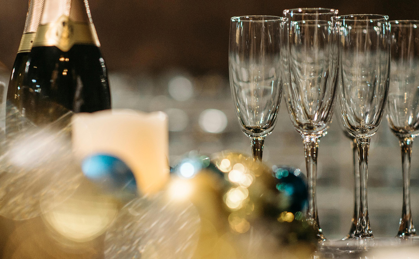 Célébration de vie avec coupe de champagne