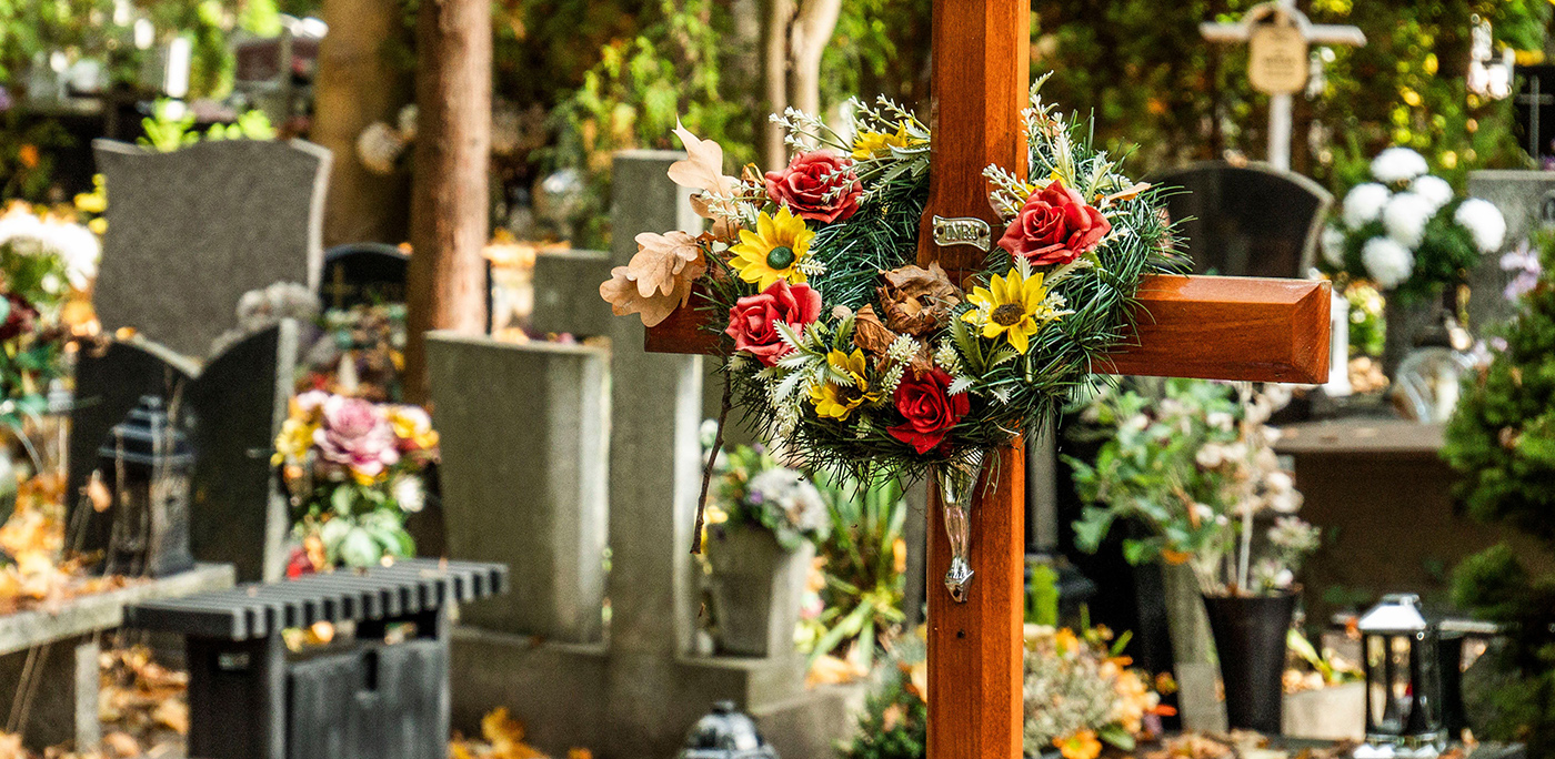Tombes dans un cimetière